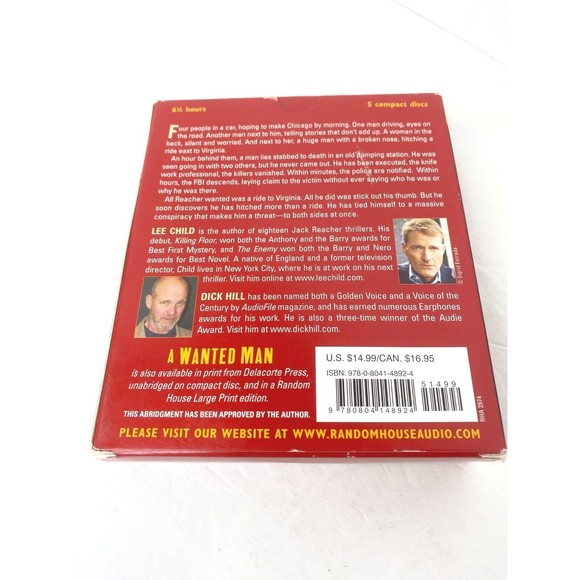 Jack Reacher Ser.: A Wanted Man by Lee Child (2012, Compact Disc, Unabridged... - Picture 5 of 8